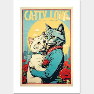 Catty love Posters and Art